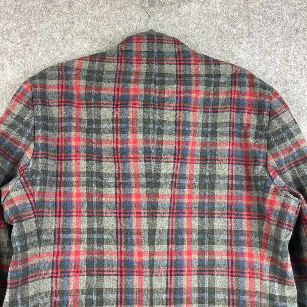 Madison Blazer Sport Coat Mens 42R Plaid Modern Fit 2 Button Preppy Academia